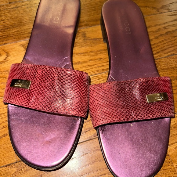 ❤️ Gucci Snakeskin Sandals - Picture 2 of 7